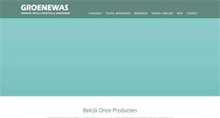 Desktop Screenshot of groenewas.nl